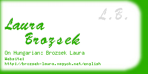 laura brozsek business card